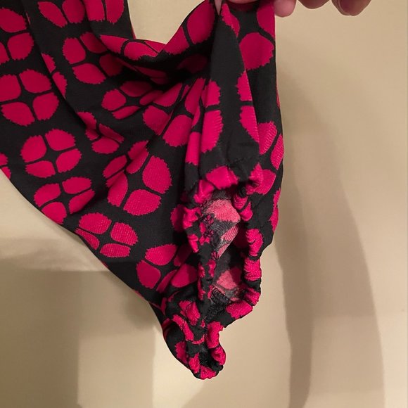 Red & Black Print Luxology Dress - Picture 7 of 8